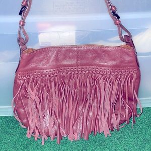 Garnet Tagninello fringe purse